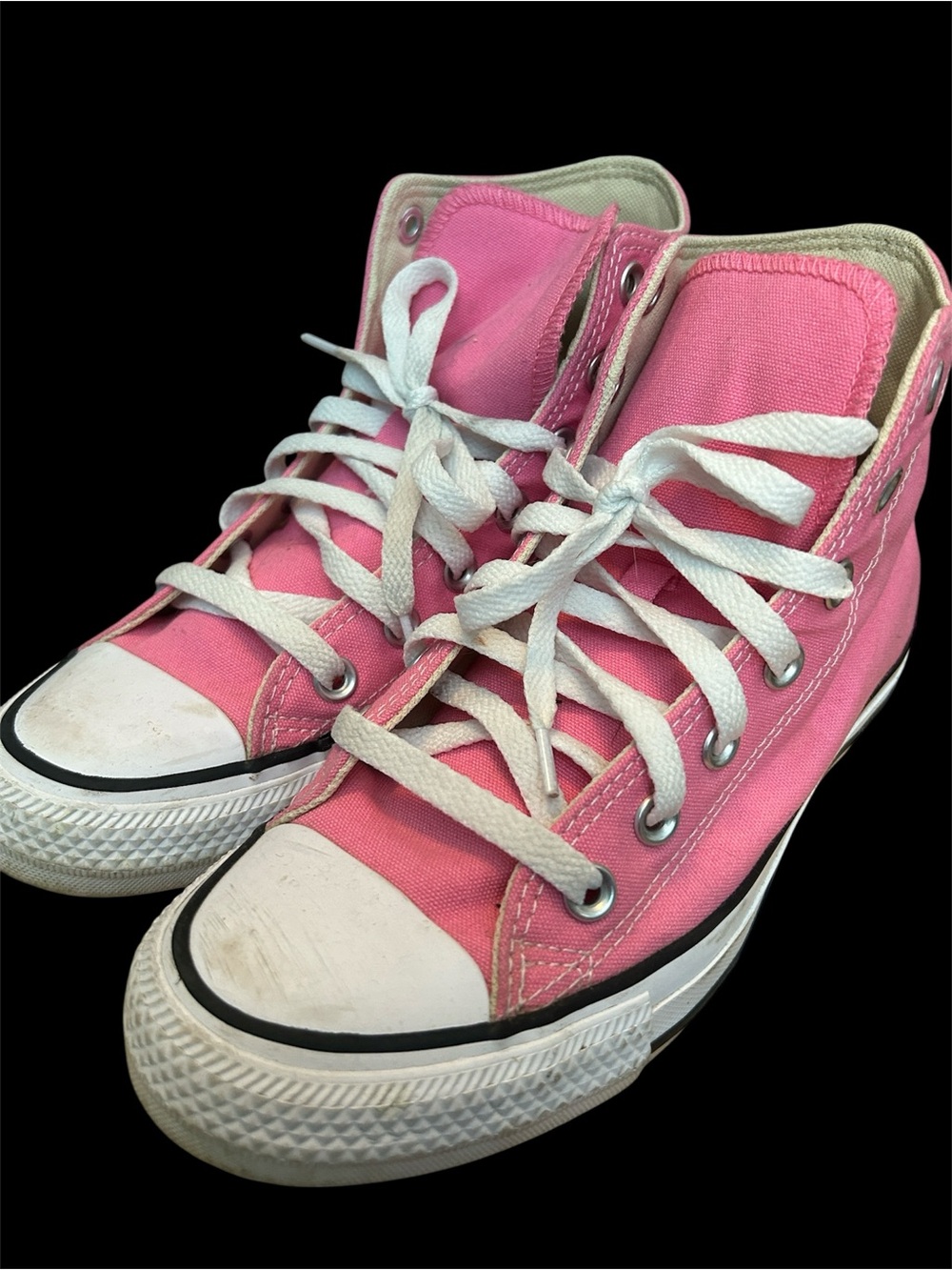 Converse Unisex Hot Pink High-Top Chuck Taylor All Star Sneakers US W7/M5 - Picture 2 of 11